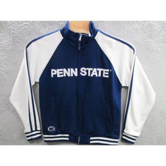 Official NCAA Varsity Style Penn State Blue White Jacket Mens Size Large Essex